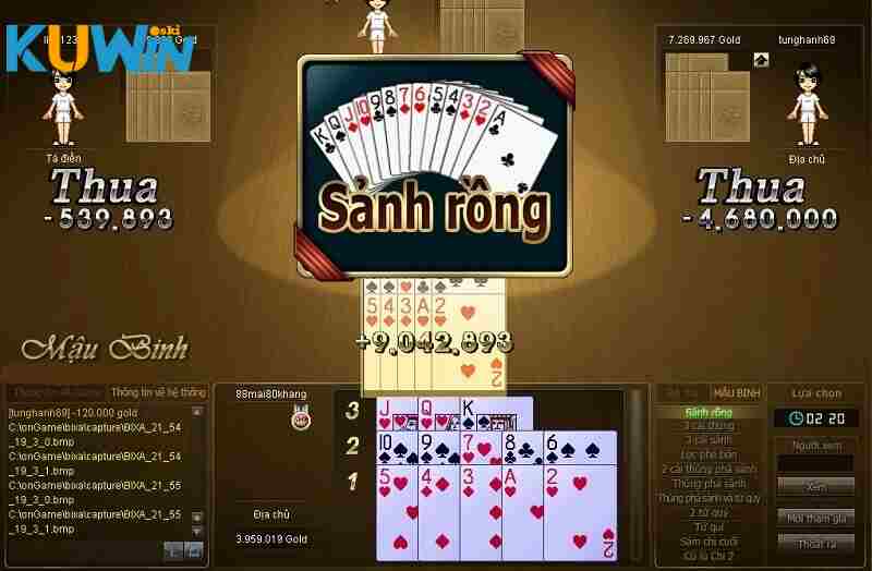 Giới thiệu về game mậu binh sảnh rồng tại KUWIN